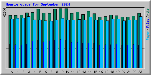 Hourly usage for September 2024